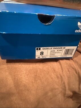 adidas Blue Gazelle Indoor W Shoe Box